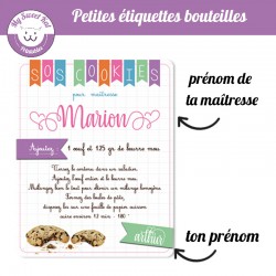 SOS Cookies-pour maîtresse - personnalisable